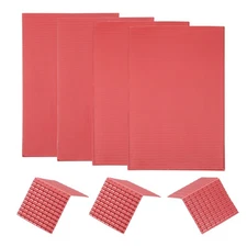 Miniature Roof Tiles PVC for Model Building Dark Red Pack of 4,1:50