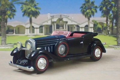 1936 Hispano-Suiza Type 68 J12 9.4L V12 Cabriolet 1/64 Scale Limited Edition W