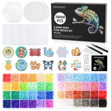 28,000 Mini Fuse Beads, 2.6mm 48 Colors Melty Beads Small, 48 colors