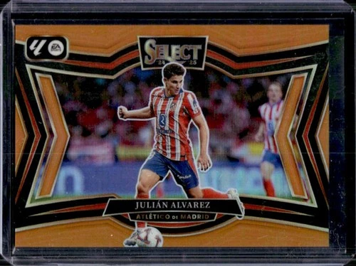 2024-25 Panini Select La Liga Julian Alvarez Orange Prizm Field Level #/49
