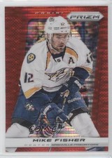 2013-14 Panini Prizm Target Red Pulsar Prizm Mike Fisher #166 0a7