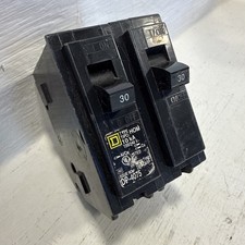 NEW Square D HOM230 2 Pole 30 Amp 120/240VAC Circuit Breaker 30A 2P NO TIE NNB