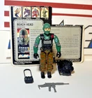 GI Joe Beach Head 1986 v1 *100% COMPLETE w/File Card, Excellent!* Vintage ARAH