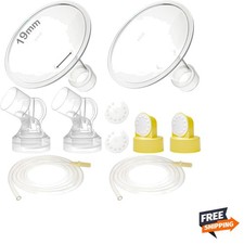 Pump Parts with 19mm Flanges Compatible with Medela Pump in Style Parts Acces...