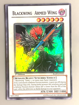 yugioh new blackwing cards YU-GI-OH! - - Gram The Shining Star (YF04-EN001) 5D's Volume 4 Promos - Limited Edition If this card battles with a monster whose DEF is lower than this cards ATK yugioh Blackwing Armed Wing RGBT-EN041