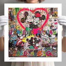 To Young  – Print Limited Edition on Canvas, Giclee Print, Luxury, pop art, art