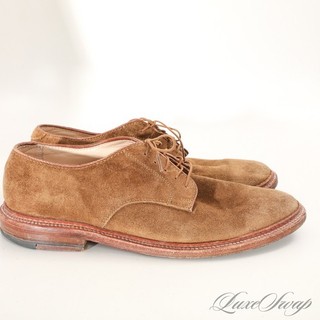 $718 LNWOB #1 MENSWEAR Alden Made in USA 29336F Snuff Suede PTB Blucher Shoes 8