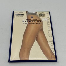 Givenchy Hosiery Body Smoothers 575 Firm Support Sheer to Waist Silver Fox Sz B