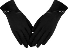 Womens Winter Warm Gloves with Sensitive Touch Screen Texting Fingers, Fleece Li