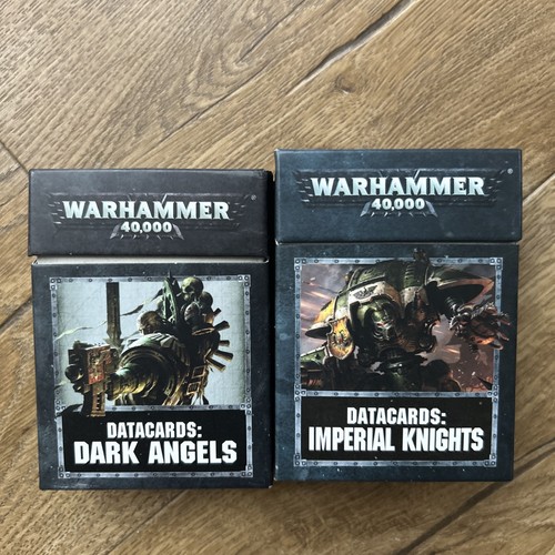 Warhammer 40,000 40k Datacards Sets Imperial Knights Dark Angels Games Workshop - Picture 1 of 4