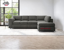 FULL BACK XL JUMBO CORD CORNER SOFA SET LEFT / RIGHT HAND /5 SEATER SUITE