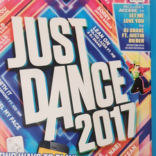 Ubisoft Just Dance 2017 Original Box Art Insert for Nintendo Wii U