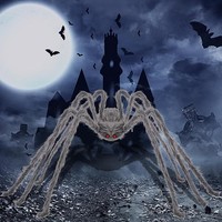 Riesige Halloween-Spinne, 150 Cm, Haarige Horror-Dekoration XXL