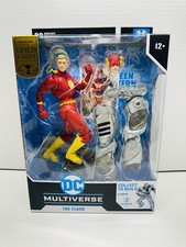 McFarlane DC Multiverse Flashpoint The Flash Gold Label w  Cyborg BAF NIB