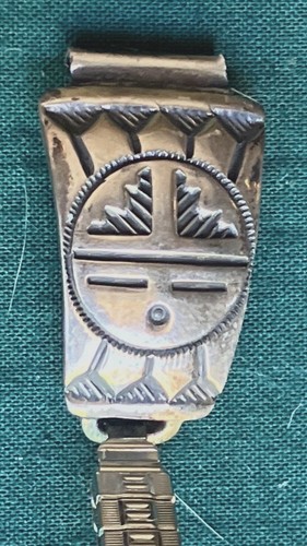 Signed by Kenneth Bill--Navajo Watch Band Bracelet - Signed Sterling Silver 925 - Picture 3 of 7