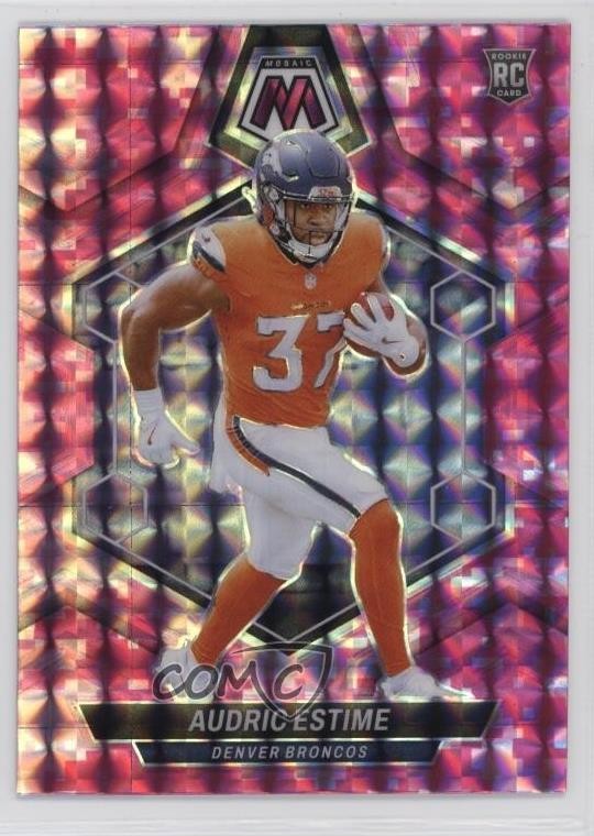 2024 Panini Mosaic Rookies Pink Camo Prizm Audric Estime #392 Rookie RC 1a4q