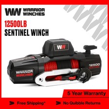 Warrior Winches Sentinel 12500lb Electric Winch - 12v Synthetic Rope