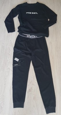 Diesel Pyjama Herren schwarz Größe M 48