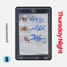 2009 THE CUP YZERMAN/WAYNE GRETZKY/MARIO LEMIEUX ENSHRINEMENTS TRIPLE AUTO /15