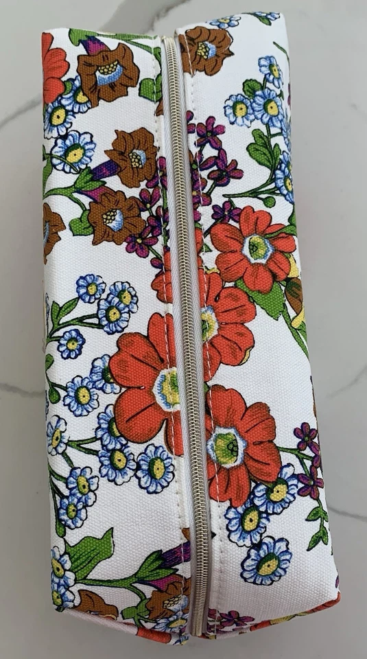 COACH Fragrance Pouch white floral toiletry cosmetic travel Bag flower design - Image 4 of 4