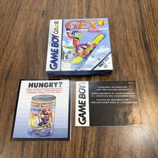 NO GAME Gex 3 Deep Cover/Pocket Gecko Gameboy Color GBC *Box & Inserts Only*