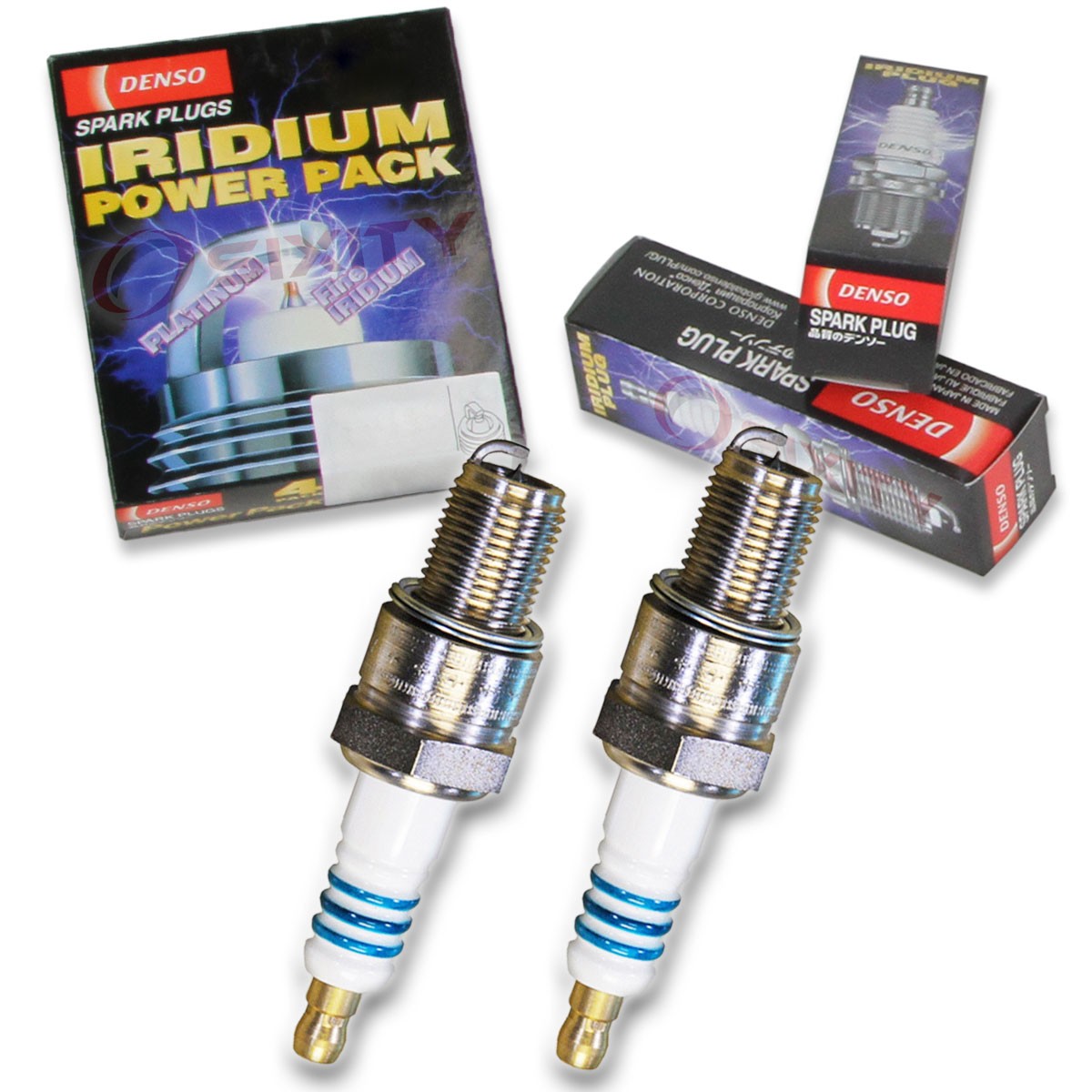 2 pc Denso Iridium Power Spark Plug for Ski-Doo Skandic 600 SUV 2006-2008 fz