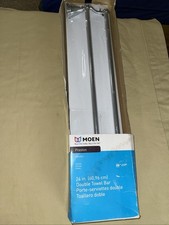 Moen DN8422CH Preston Chrome 24" Double Towel Bar FNOB