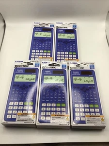 (5) Calculatrice scientifique Casio FX-300ES PLUS-BU 2nd Edition ACT SAT PSAT Scellé