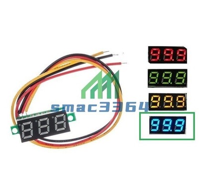 1Stks 0.28'' LED DC 0-100V 3 Wires Digital Voltmeter Display Voltage Panel Meter