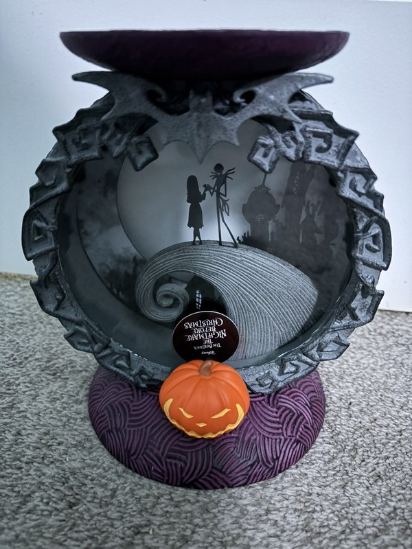 Bath & Body Works Nightmare Before Christmas Spiral Hill Pedestal Candle Holder