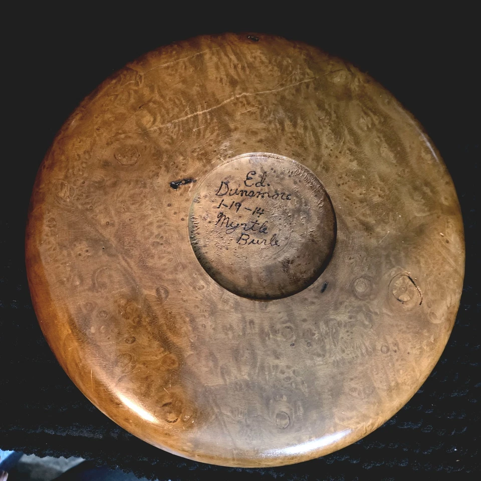 Elegante centro de mesa de madera Mrytle Burl decoración para cualquier ocasión Foto 4 de 4