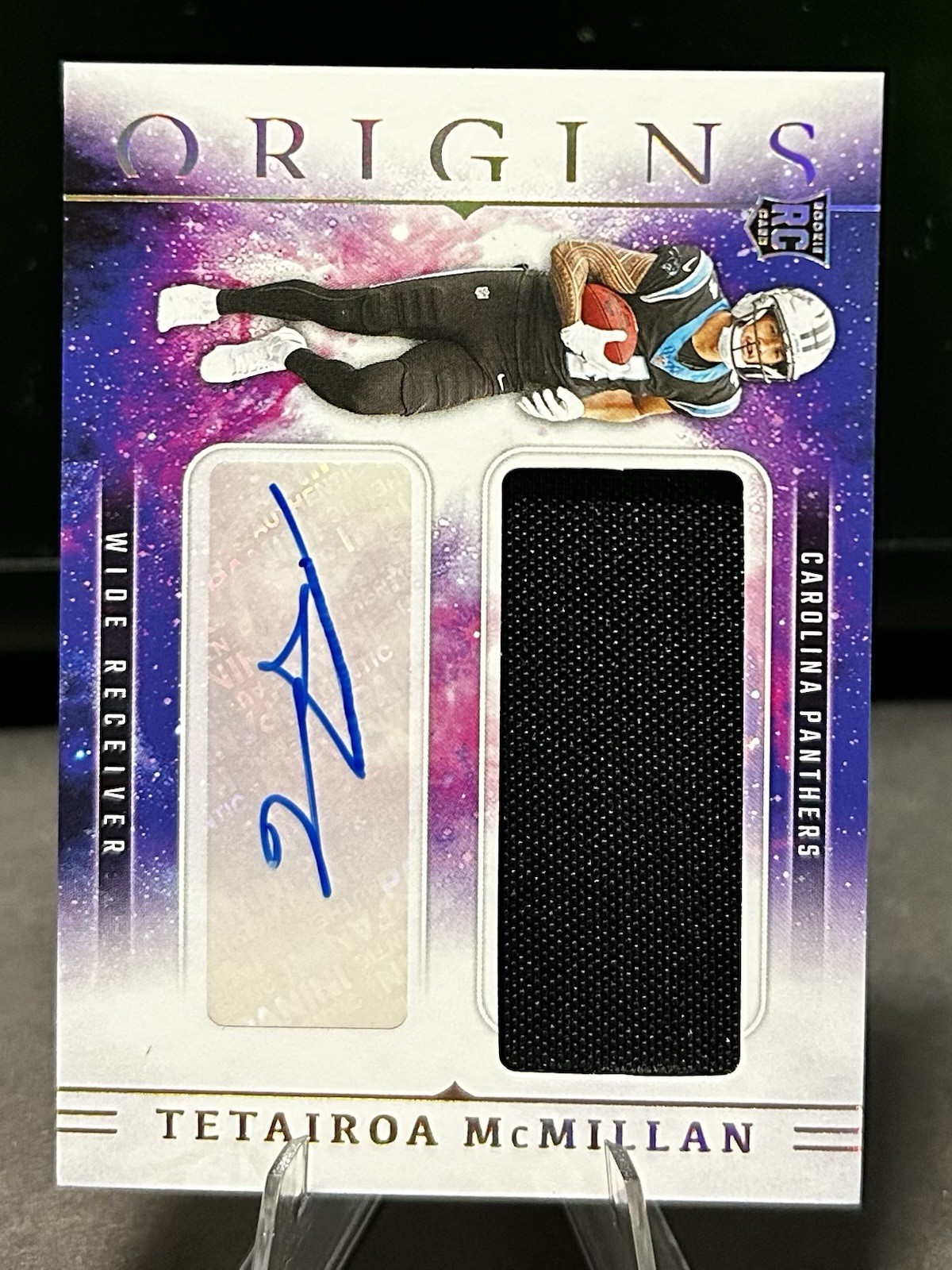 2025 Panini Origins Tetairoa McMillan Rookie Patch Auto Panthers RC #RJJ-TMN