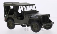 1:18 Welly Jeep Willys U.S. Army Closed WE18055H Modellbau
