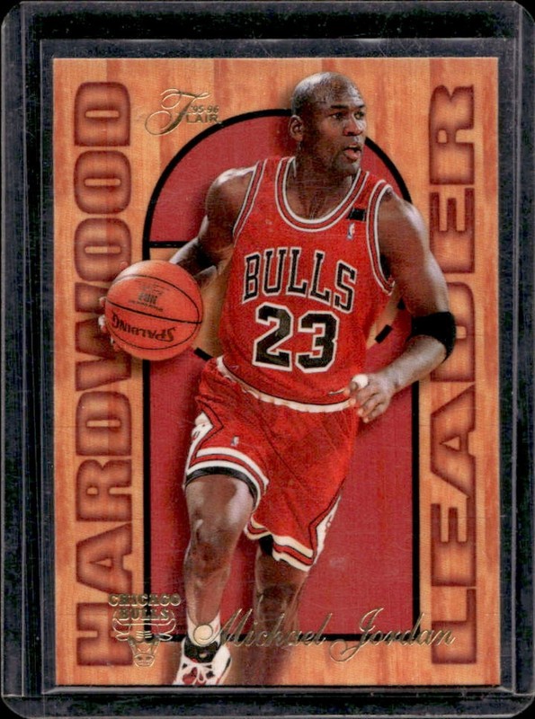 1995-96 Fleer Michael Jordan Flair Hardwood Leader #4 Bulls