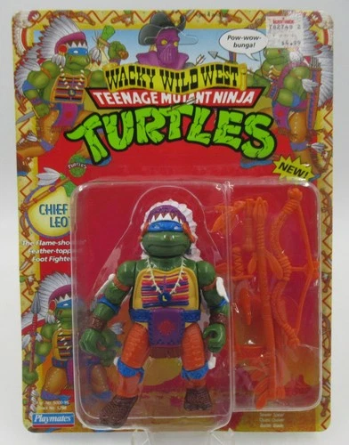 TMNT Chief Leo Playmates Unpunched MOC Sealed Vintage Action Figure
