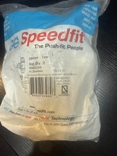 Image of John Guest SPEEDFIT PUSH-FIT 28MM Equal Tee PEM0228W  - PACK OF 2 Plumming JG 