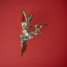 Silver Rhinestone Fairy Hair Clip Large Elf Pixie Metal Claw Accessory 