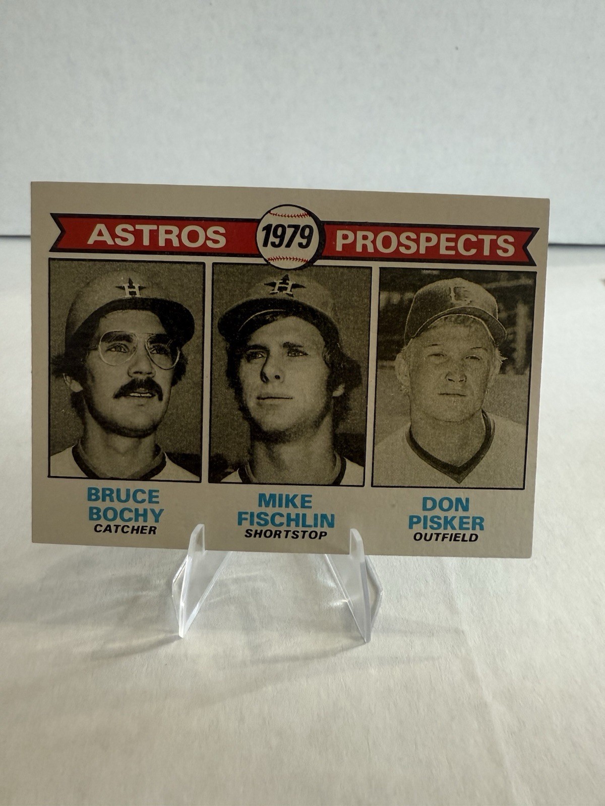 1979 Topps - 1979 Prospects #718 Bruce Bochy, Mike Fischlin, Don Pisker (RC)