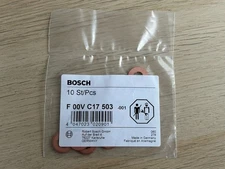 BMW - Genuine Bosch Diesel Injector Washers F00VC17503 x 10 Set Of 10 Washers