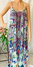 Anthropologie Women Maxi Dress Size L Multicoloured Open Back Sleeveless