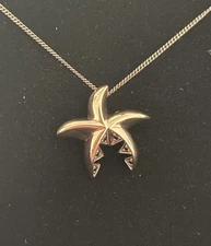 Kasun London 925 Silver/Rose Gold Plated ‘Crown of Thorns’ Starfish Pendant