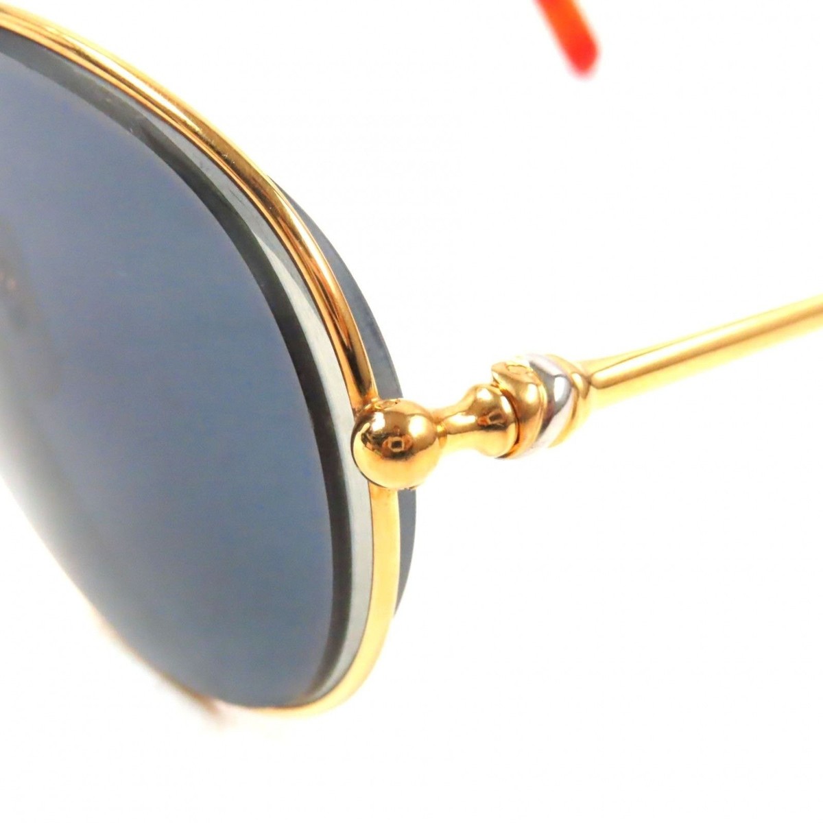 Rare Cartier Trinity Sunglasses Orange Marble Gold 52-21 135 Frame 
