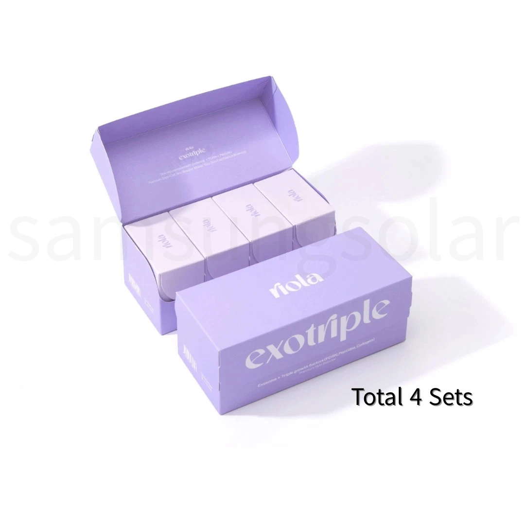[Express] Riola Exotriple Bio-Essence 4 Sets with Cica PDRN Collagen Peptides