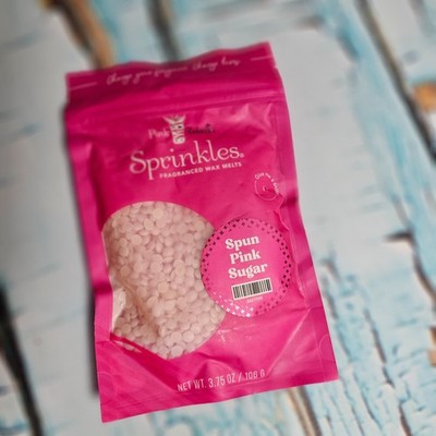 Pink Zebra Sprinkles Wax Melts Spun Pink Sugar 3.75 oz New Sealed