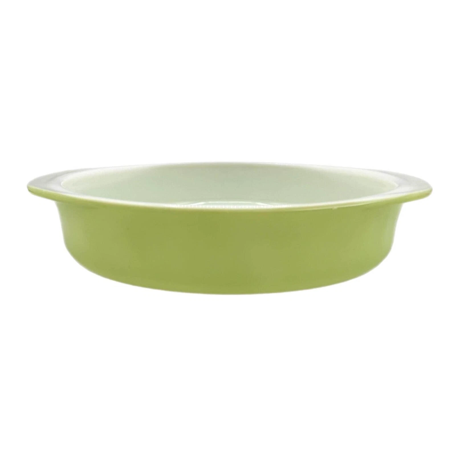 Vintage 1950s Pyrex Lime Green Round 8” Casserole Dish #221