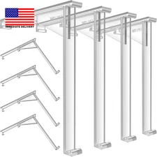 8 Pieces Valance Clips Vertical Blind Clear Valance Clip Bracket Vertical Blind