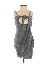 NWT PrettyLittleThing Women Silver Cocktail Dress 2