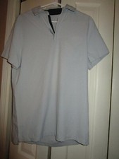 Men's Stretch Woven Golf Polo Shirt - All in Motion Gray S