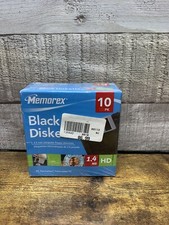 Memorex Black Diskettes HD 10 pack 3.5 Inch Factory Sealed 1.4 MB