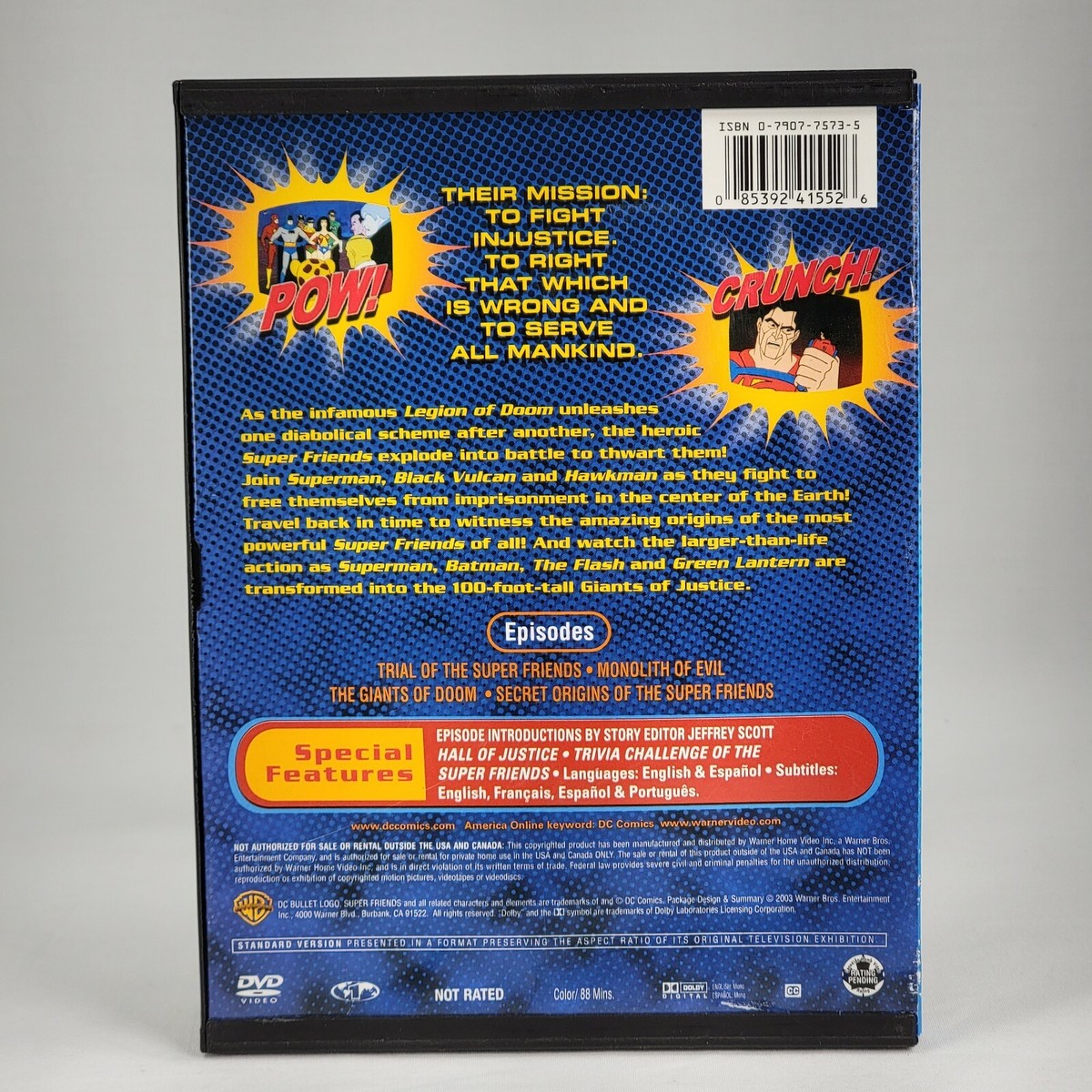 Challenge of the Super Friends United They Stand DVD Justice League Of America Challenge of the Super Friends United They Stand DVD Justice League Of America